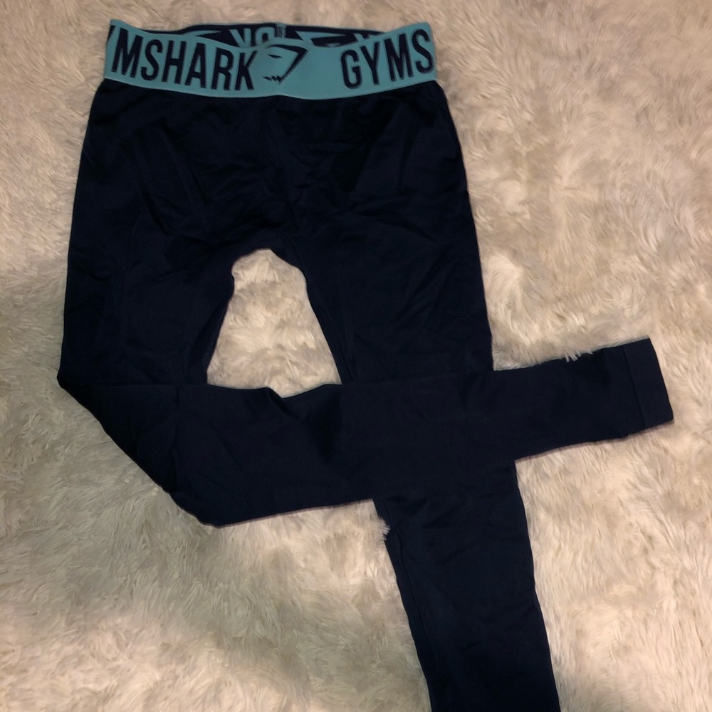 Navy full length seamless gymshark leggings